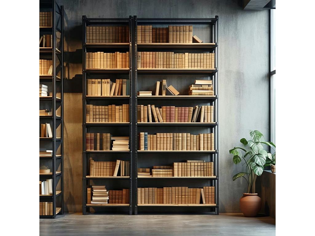 Librería alta estilo industrial